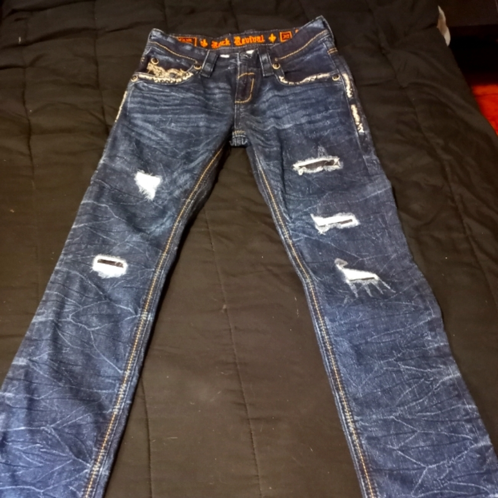 Size 30 Mens Rock Revival Jeans